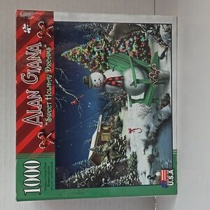 Alan Giana "Sweet Holiday Dreams" Puzzle 1000-Piece Snowman. New & Sealed *READ*